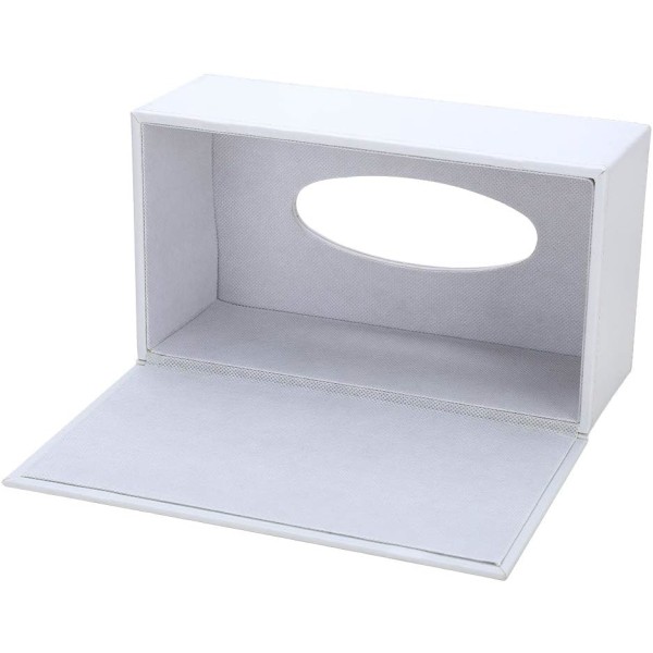 Ren hvit moderne 25*14*9.5cm lær vevboks