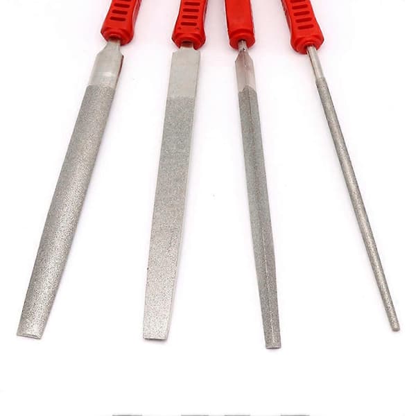15 cm Triangel/Flat/Rund/Halvcirkel Diamantfil Metall Sten Snideriverktyg Round 6inch
