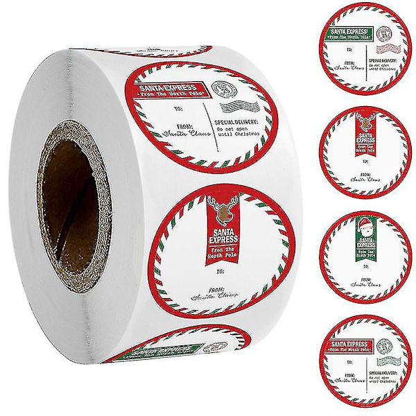 500 st/rulle Jul Tack Stickers För Tätnings Etiketter Scrapbooking Stickers