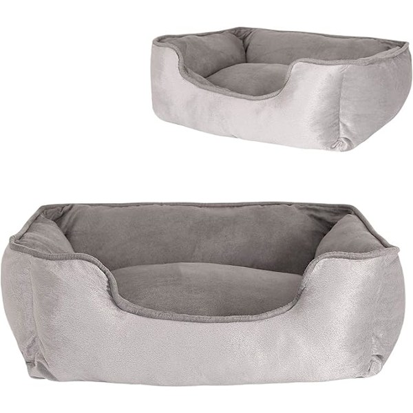 ##/Koirakori 2-in-1 Koiranpeti Kääntyvä Tyyny (S) 60x50 cm Harmaa##/