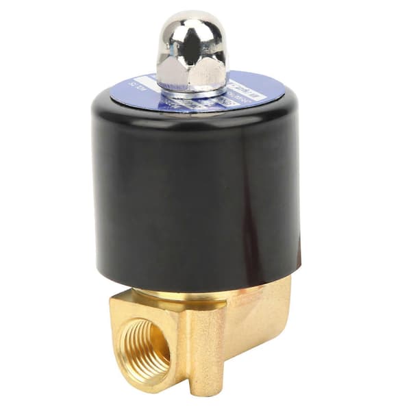 G1/4in Messingventil Vanntrykk Mekanisk Normalt Lukket Direktevirkende 2W?025?08AC220V