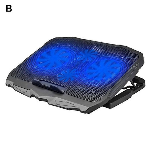 S18 Laptop Stand Justerbar 4 Støjsvage Blæsere ABS Kontrol Blæserhastighed Notebook Holder Kølepude til Notebook B