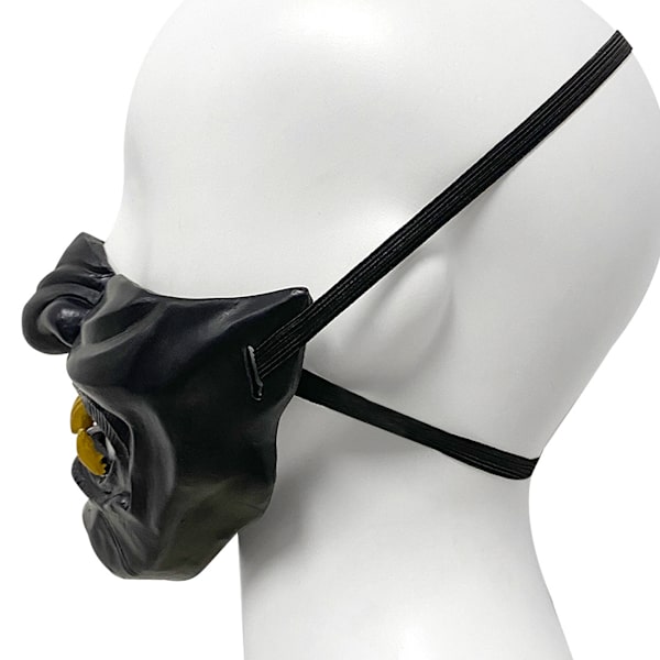 Spökmask av Tsushima Jin Sakai Cosplay Halva (2) - Ansiktsharts Samu
