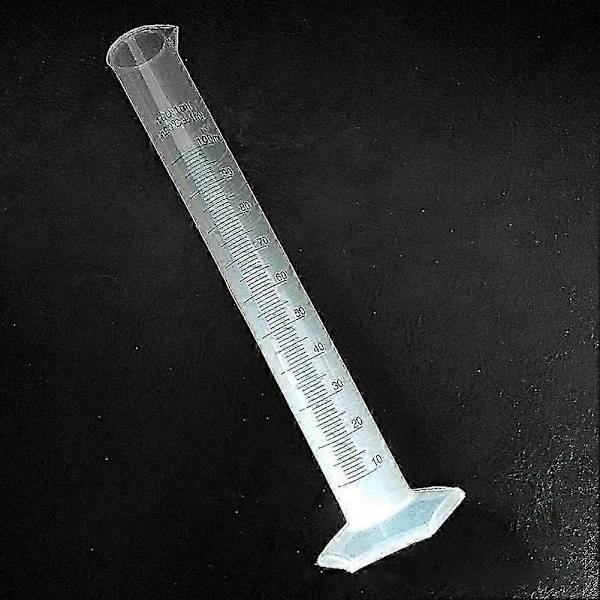3 x 100 ml Muovinen mittalasi asteikolla, kemian laboratoriotyökalu