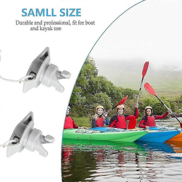 4 st Uppblåsbara Flottventiler Lock Kapsel Jolle Ventiler Plugg Båttillbehör