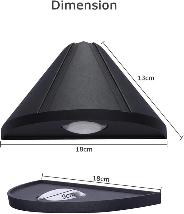 5W Utomhusvägglampa LED Vattentät IP66 Modern Metall Utomhus