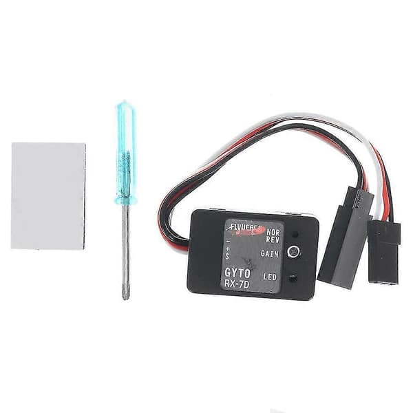Flyueace RX7D Gyro Gyroskop Støtte Digital/Analog Servoer for RC Bil Båt