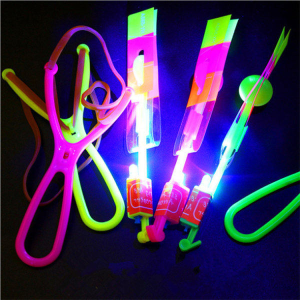 ##/LED Lysende Legetøj 30 Styk Flyvende Legetøj Bambus Dragonfly Propeller Legetøj LED Lysende Legetøj Gløder i Mørket Fødselsdagsgaver##/