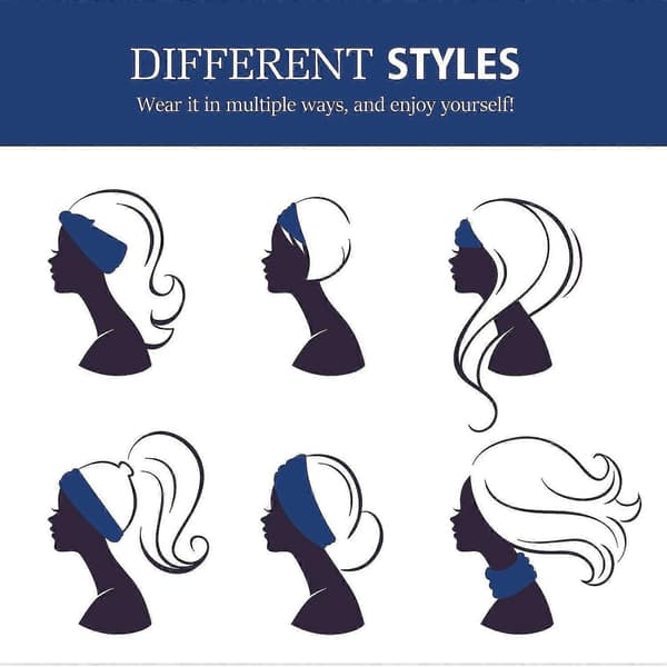 Dame Hårbånd, Multifunktionelt Hårbånd Hårbånd Hårbånd Multi-styl Royal Blue