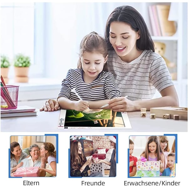##/30x40cm 5D DIY Diamantmålning Set - Grön ritbräda,##/