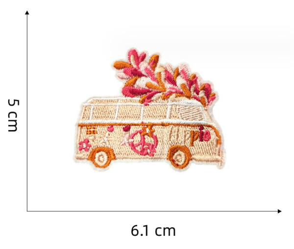 16 kpl Keltaisia ​​Embroidery-Rautaliimauslappuja, Embroidery-Tarra Iro