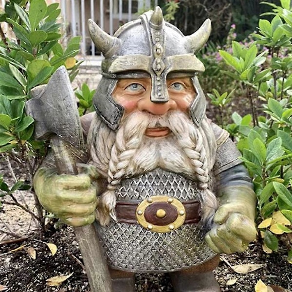 Statue Model Bred Anvendelse Levende Harpiks Økse Soldat Form Statue Display til Have B