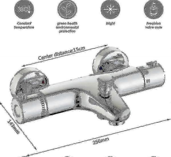 Termostatisk Duschblandare, Termostatisk Duschkran, Termostatisk Duschstång För Badrumsduschsystem