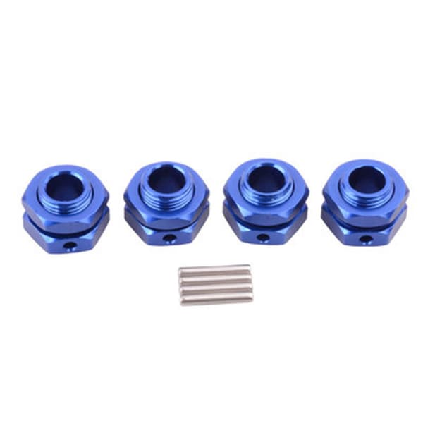 ##/Blå 4-pack Infinity 1:8 Aluminiumlegering bond 94762 94081 17MM RC Bil Hjulnav Adaptrar##/