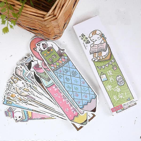 Skol- och kontorsmaterial | Söta bokmärken böcker | Bokmärken boksidor - 30 st/förpackning Söta - 30pcs H