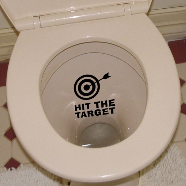 Tarrat, Hauska Seinätarra WC:lle, Kylpyhuoneelle, Keittiölle, PVC, 1 Väri