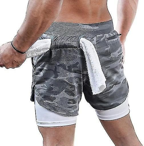 Sports Shorts til mænd med lommer, åndbare
