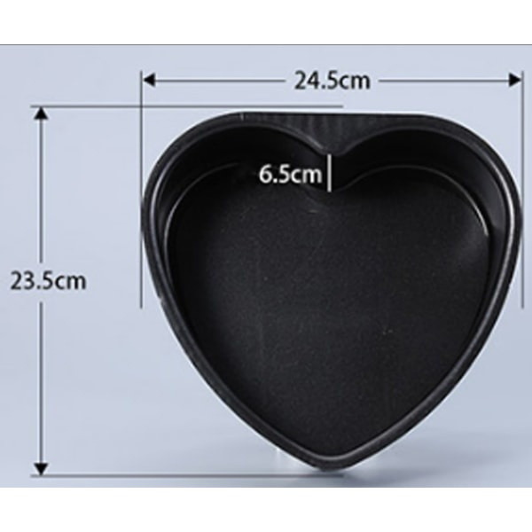 Non-stick hjärtformad form 24 cm