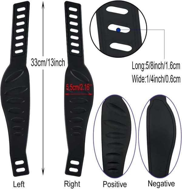 4 stk. Sykkelpedalstropper, Heavy Duty Justerbar Lengde