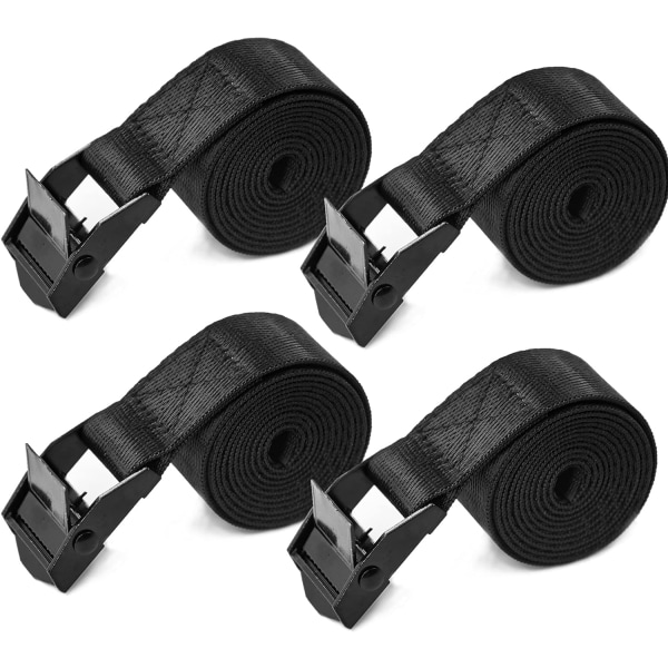 4-pakks sett med stropper, 2,5 CM * 4 M, kraftige stropper med