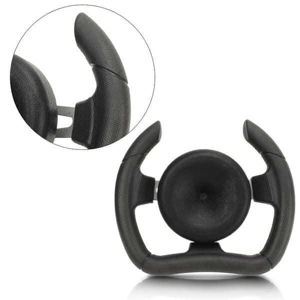 280mm Ratt Svart D-formet Racingratt for Gokart ATV UTV DIY-Modifikasjoner