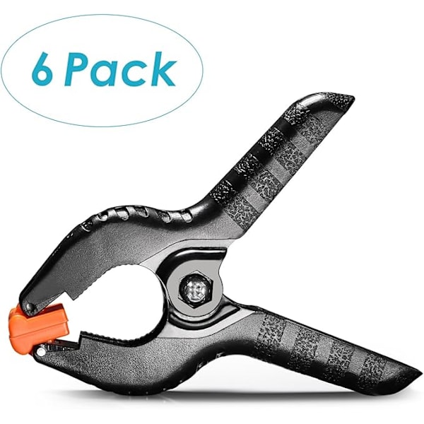 ##/6-pack starka muslinfjäderklämmor 4,5 tum/11,4 cm för fotostudioinredning snickeri##/