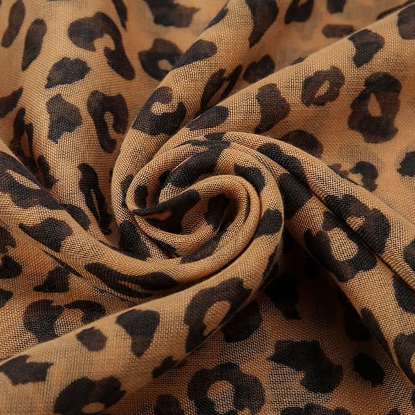 Leopard print tørklæde, 180-90cm