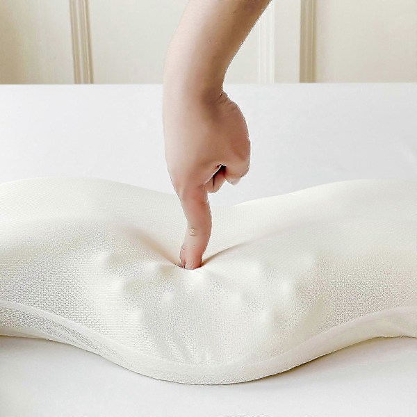 Ergonominen niska- ja hartiatyyny, perhosen muotoinen, muistivaahtotyyny