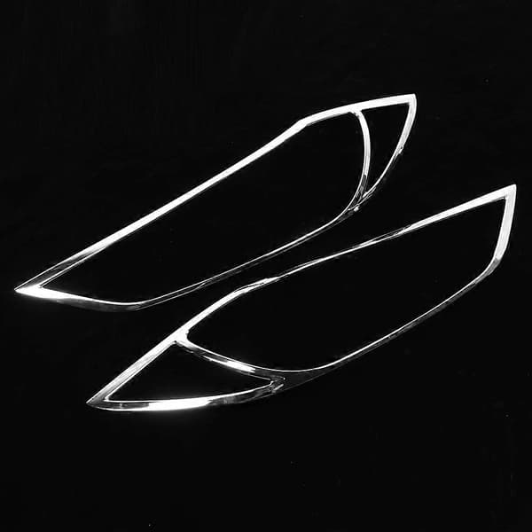 2 st Bil Exteriör Strålkastarskydd Främre Lampa Trim Passar HYUNDAI Elantra 2018-2019