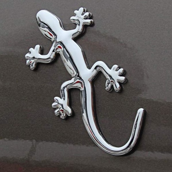 ##/3D Metall Gecko Logobadge Bil Emblem Dekal Solid Bil Badge Stic##/