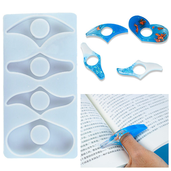 /#/Pieces Bogsideholder Resin Bogsideholder Tommelfinger Bogsideholder Bogsideholder Tørret Blomster Bogmærke til Lærer Studerende Bogelskere/#/