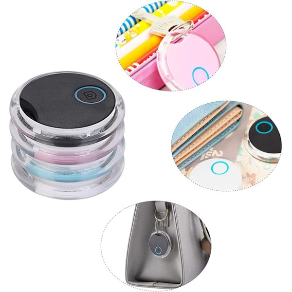 4-pakning Smart Bluetooth Tracker og Bluetooth Nøkkel Finner – Nøkkel Lokalisator