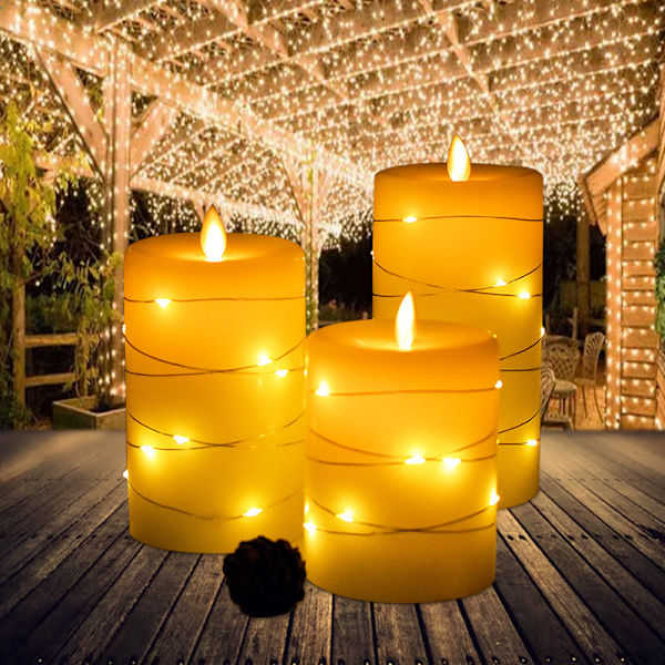 LED-lys med 360 graders synsvinkel, stjernelys, 3 pak