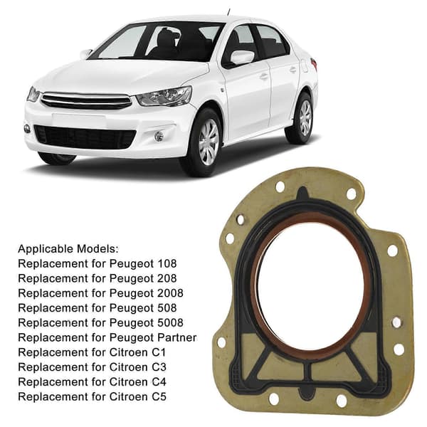 Veivaksel Bakre Oljetetning Metall Solid Konstruksjon 1611187480 Erstatning for Peugeot 108 208 2008