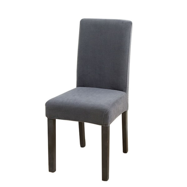 Set med 4 stycken stretchöverdrag för stolar (grå), matstolsöverdrag