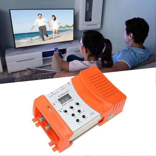 Digital RF-modulator til PAL NTSC-format HD-multimedieinterface og AV til RF-konverter til hjemme-tv AC 90?240V US-stik