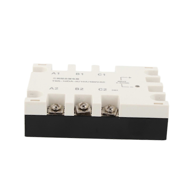 3-faset 10A DC AC Solid State Relæ SSR Input 3?32VDC Load 24?480VAC TSR?10DA H