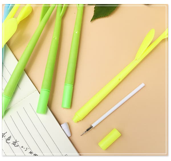 Farveskiftende Blomst-Pen - 12 Pak Kreativ Gel Blæk Rollerball