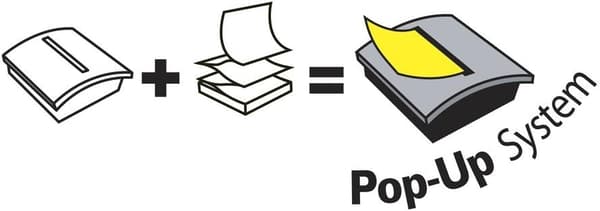Dispenser, Kattform med 1 Blokk Post-it Z-Notes 90 Ark, 76