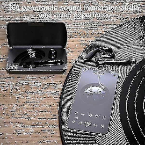 Vanntett Trådløst Bluetooth HiFi Headset med Batteridisplay