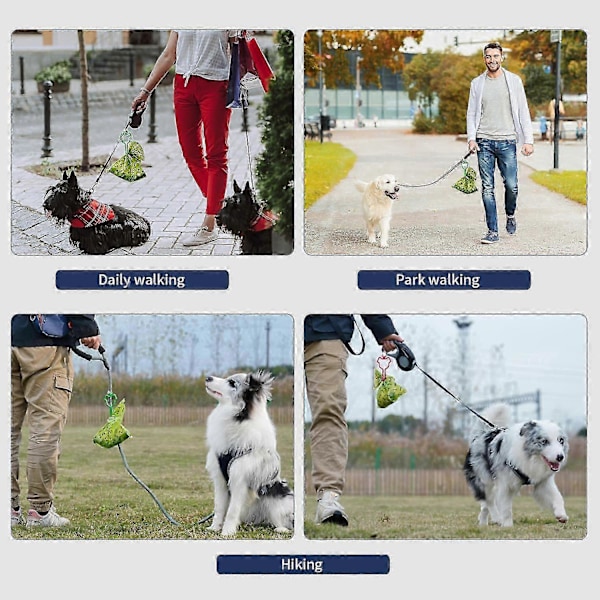 Hundbajspåse Handsfree-klämma, avfallspåsedispenser rengöringsverktyg husdjurs skräppåse fäste hållbar hund