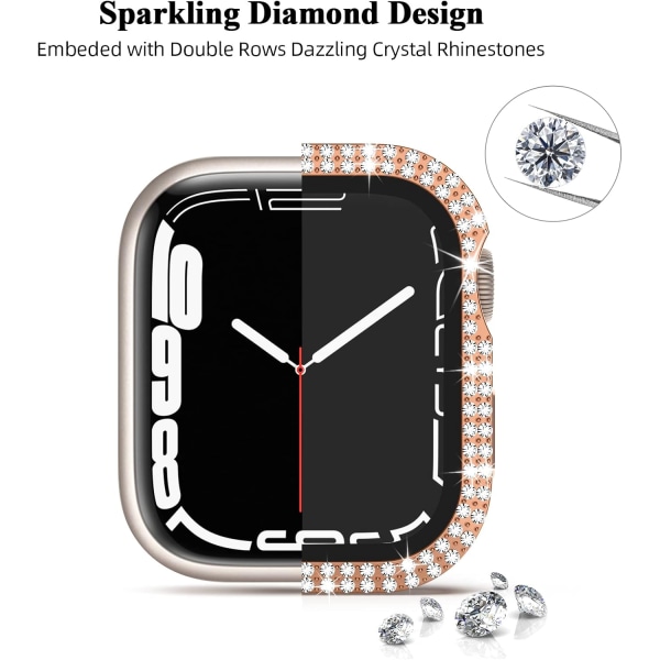 Bling Case Kompatibel til Apple Watch Series 6 5 4 se 40mm med