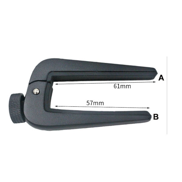Sort Alloy Guitar Capo med Skrue-Tuning Knob til Akustisk og Elektrisk