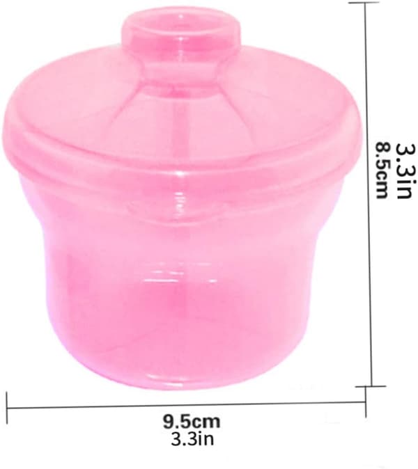 Baby Mjölkpulverdispenser Rosa Förvaringslåda Förvaringslåda Utomhus