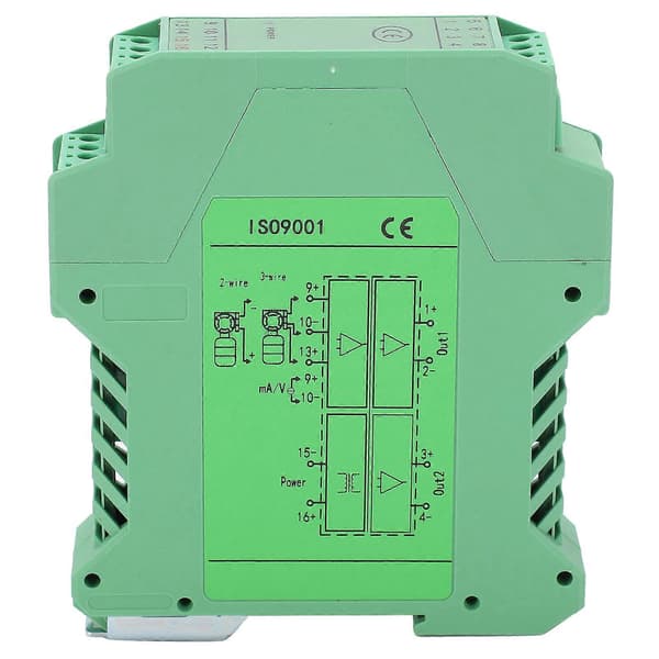 DC Signal Isolator Spenningsstrøm Conditioner 1 Inngang 2 Utgang Strømforsyningsdistributør