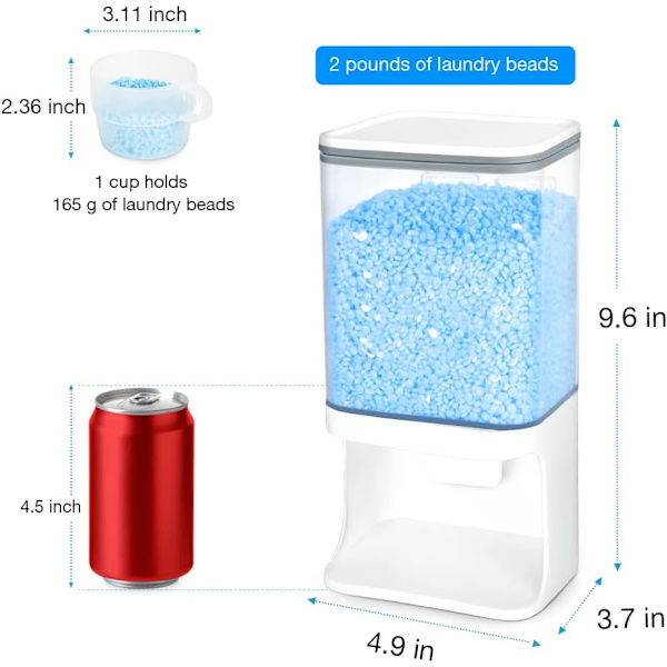 Duftforstærker-perle Dispenser, Vaskemiddel Dispenser, Væghængt