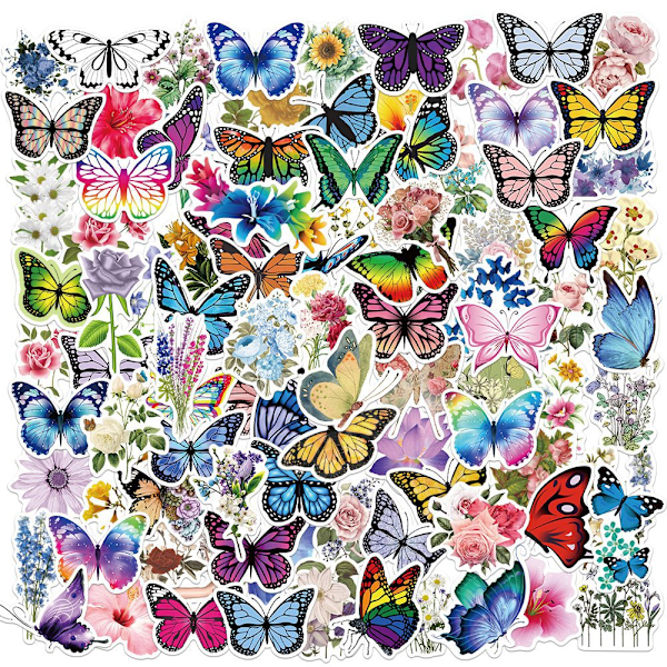 ##/200 stk. Søde Butterfly Vinyl Stickers til Vandflasker Tumbler Bagage Skateboard Bumper Scrapbog Kop Gave Sticker til Børn Teenagere Voksne##/