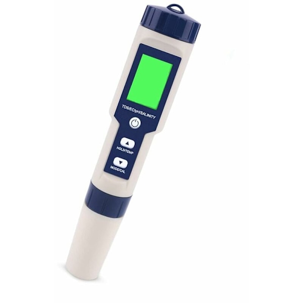 ##/5-i-1 Elektronisk PH-Måler Tester, Måler PH & TDS & EC Salinite##/