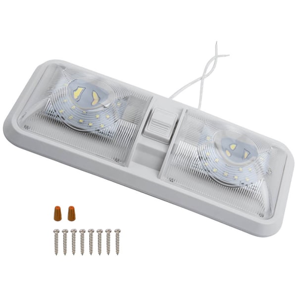 LED RV-taklampa, justerbara husbilstaklampor, 800LM 96LEDs Light