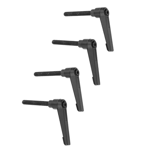 4 stk. Metallmaskinknotter Justerbart Fikseringshåndtak M8 Utvendig Gjenget (60mm)